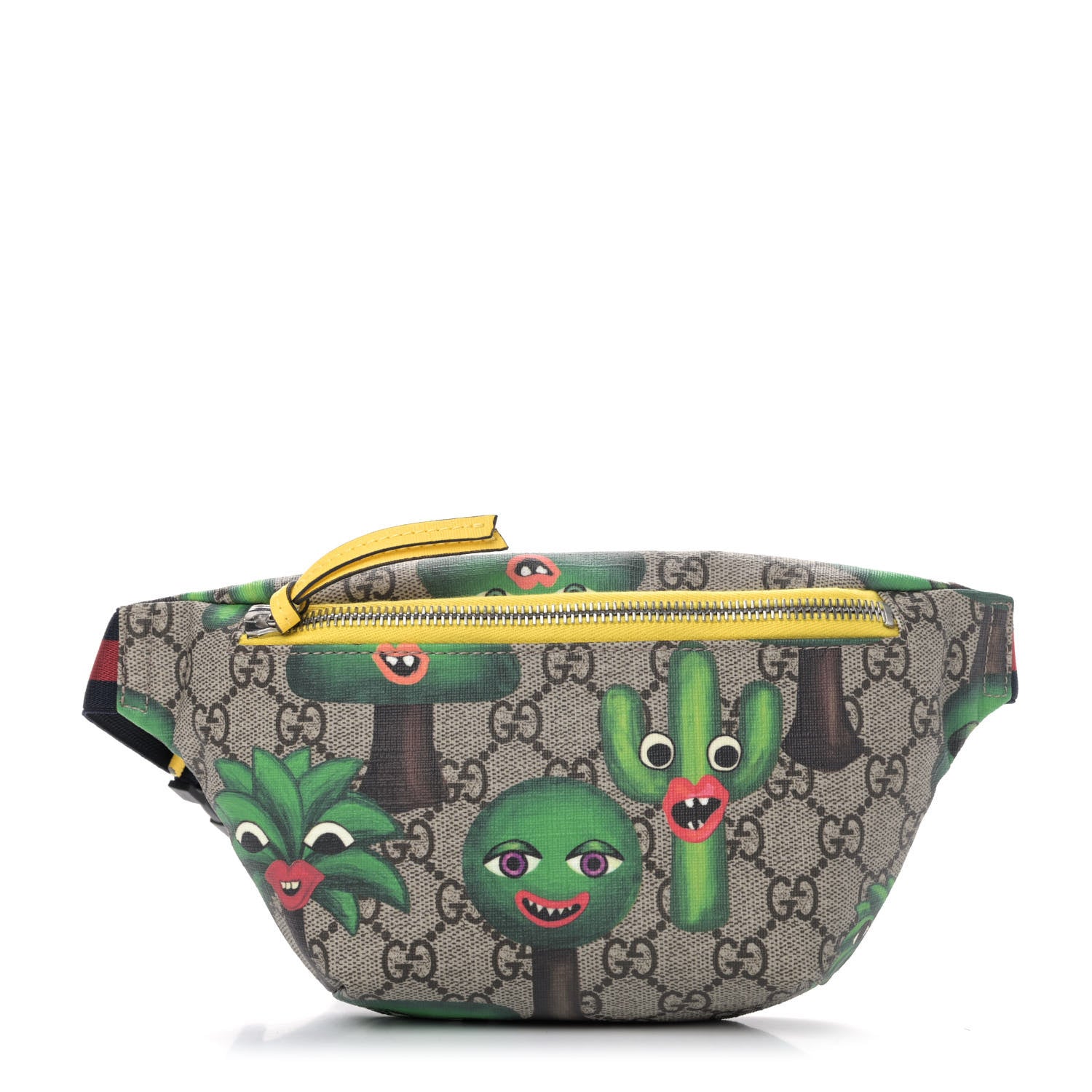 Gucci GG Supreme Monogram Smiling Plants Childrens Belt Bag Multicolor 1 of 4