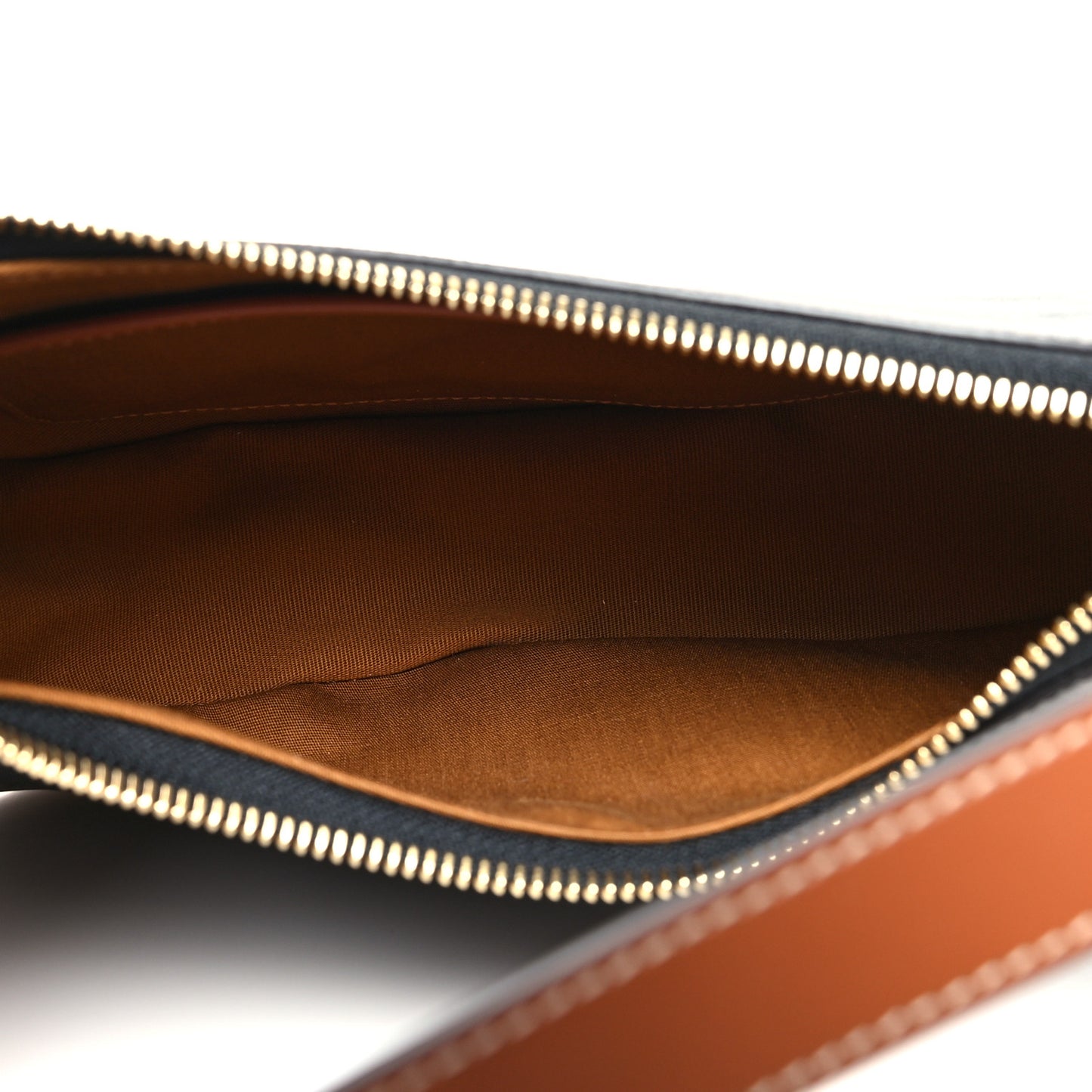 Triomphe Canvas Calfskin Ava Shoulder Bag Tan