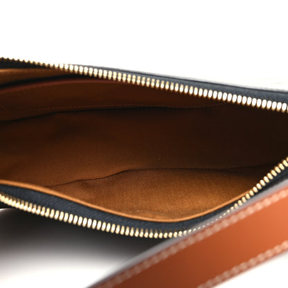 Celine Triomphe Canvas Calfskin Ava Shoulder Bag Tan 5 of 11