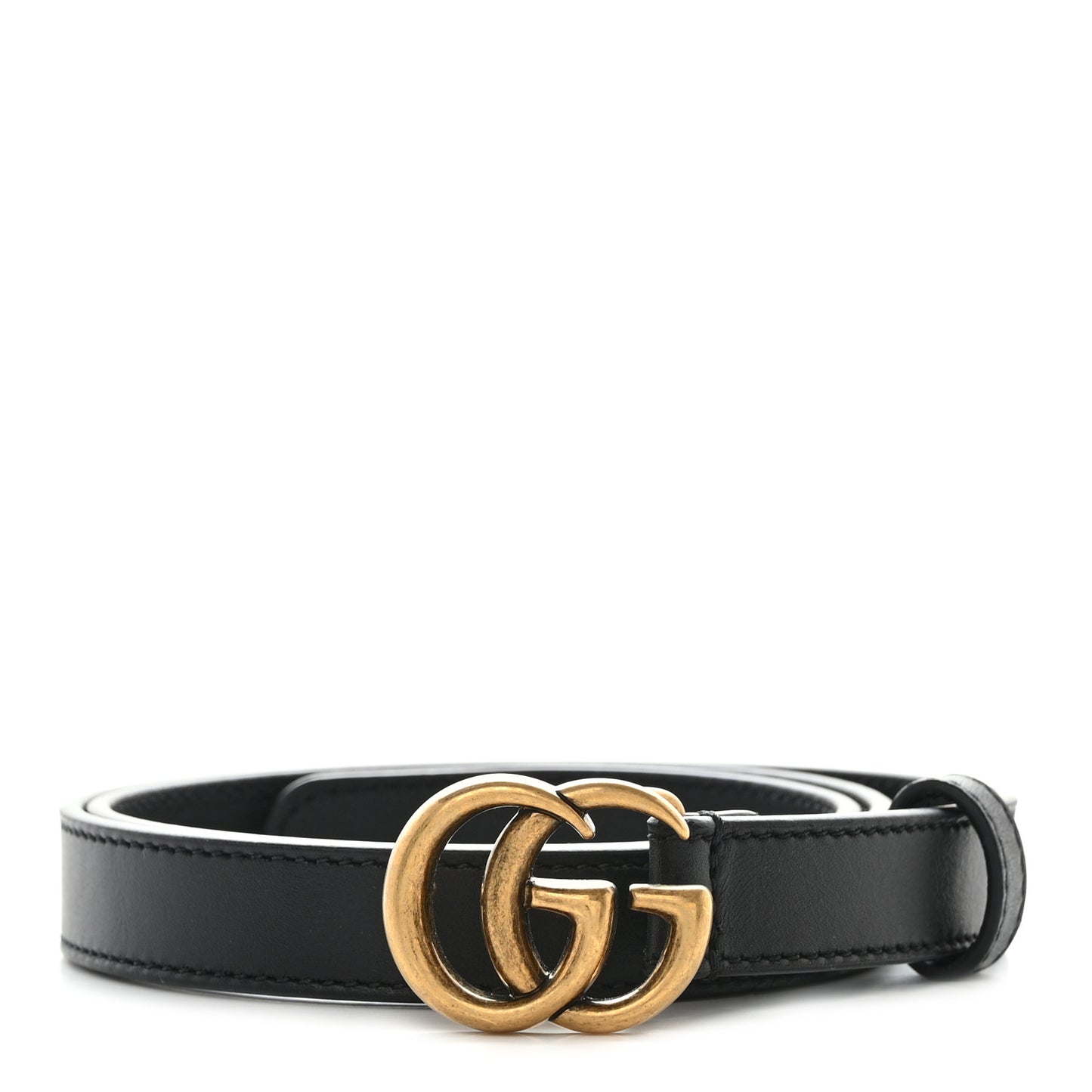 Calfskin Double G 20mm Belt 75 30 Black