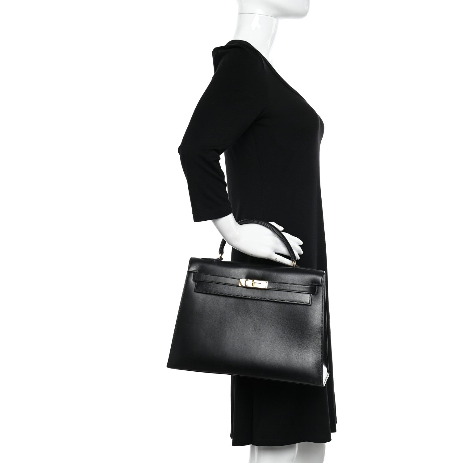 Hermes Box Kelly Sellier 32 Black 2 of 21