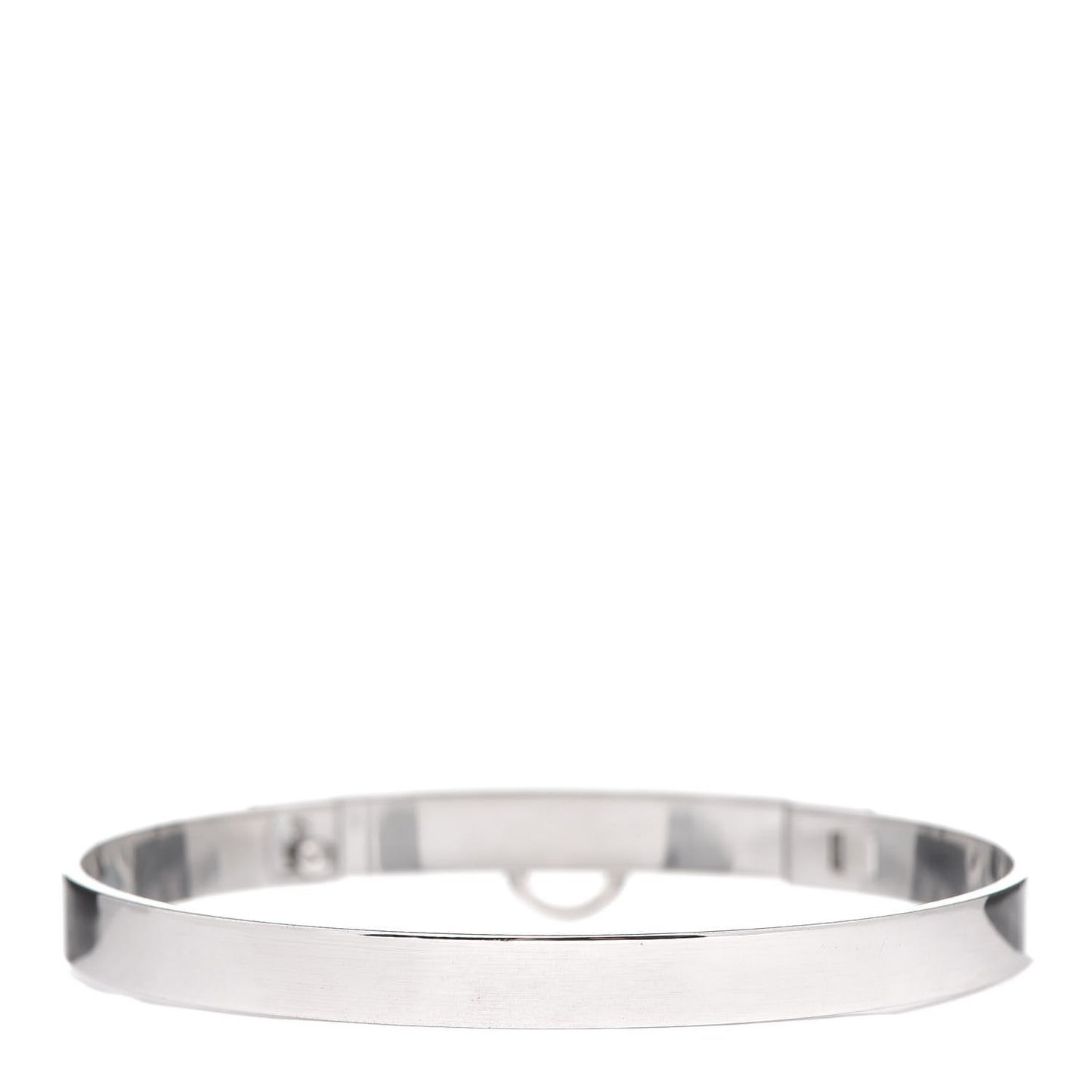 18K White Gold PM Collier De Chien Bracelet LG