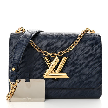 Louis Vuitton Epi Twist Shoulder Bag MM Indigo 3 of 13