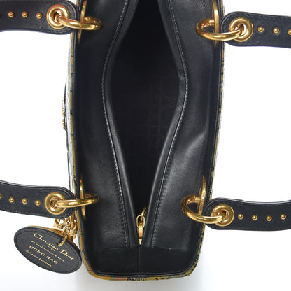 Christian Dior Calfskin New World Physical Print Studded Medium Lady Dior Multicolor 7 of 14