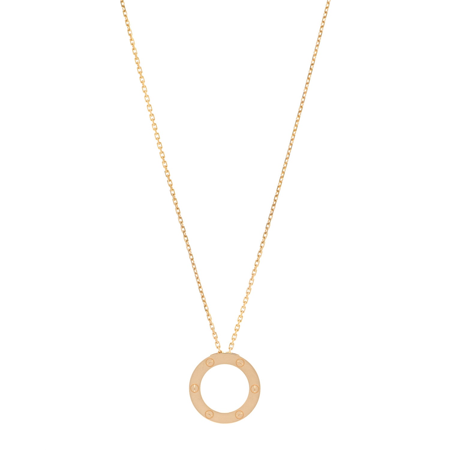 Cartier 18K Yellow Gold LOVE Pendant Necklace 1 of 7