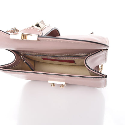 Valentino Garavani Vitello Small Glam Lock Rockstud Flap Poudre 6 of 8