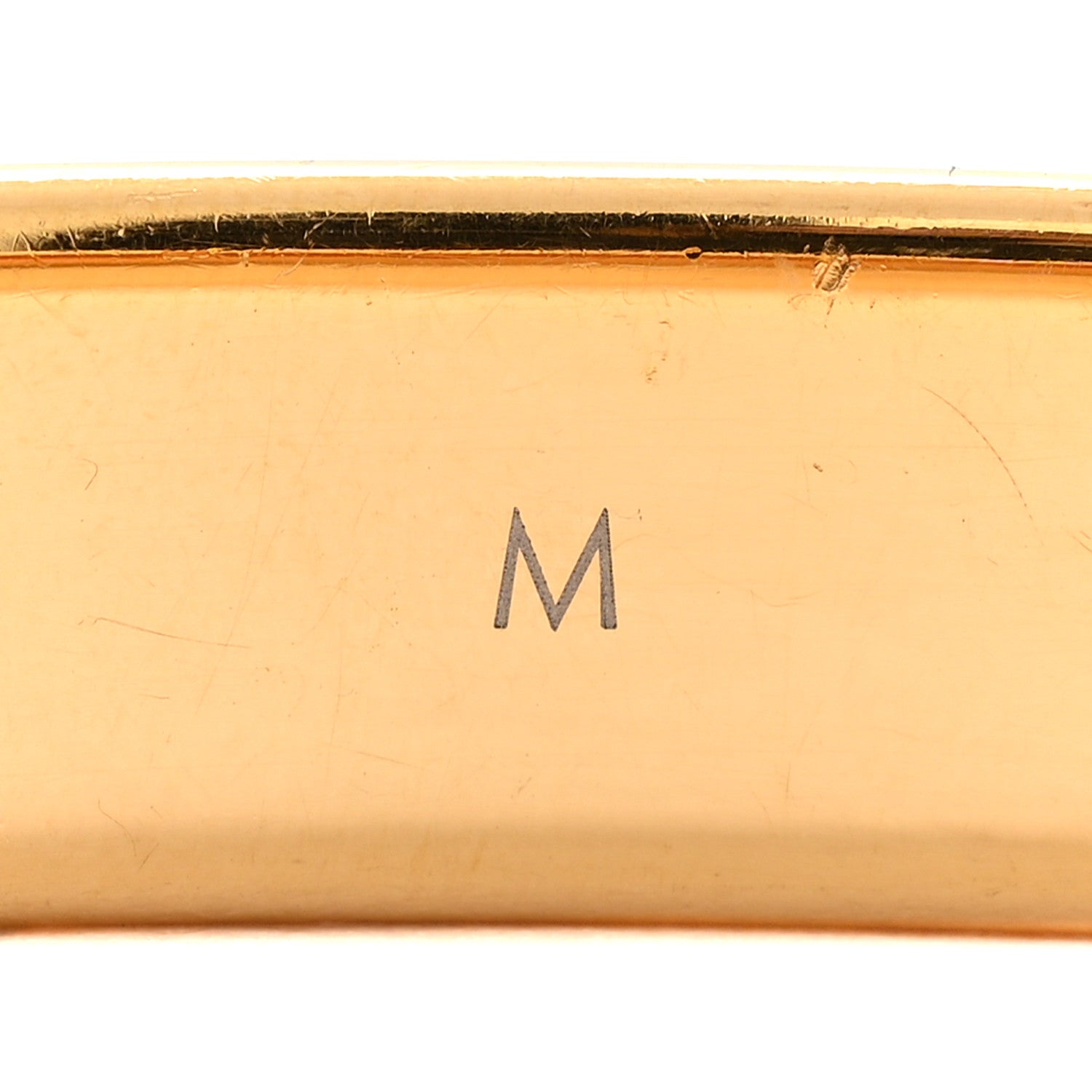 Louis Vuitton Brass Crystal Monogram Nanogram Strass Cuff M Gold 5 of 5