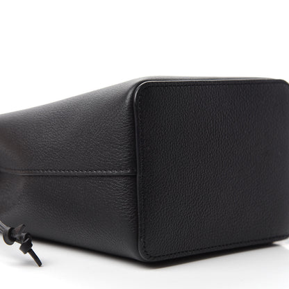 Louis Vuitton Calfskin Nano Lockme Bucket Black 6 of 11