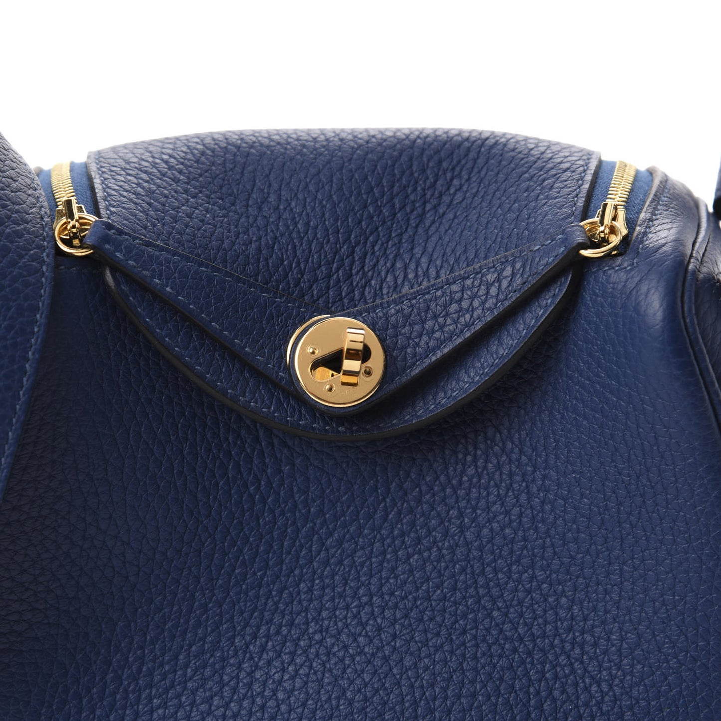 Taurillon Clemence Mini Lindy 20 Deep Bleu