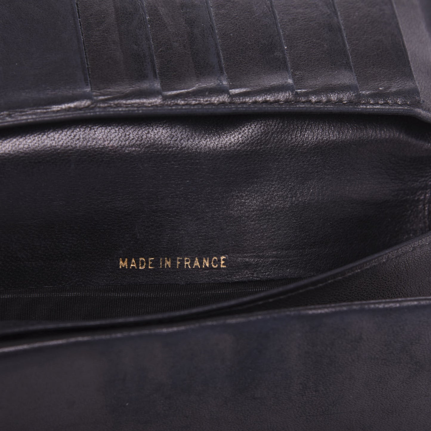Caviar Timeless CC French Wallet Navy Blue