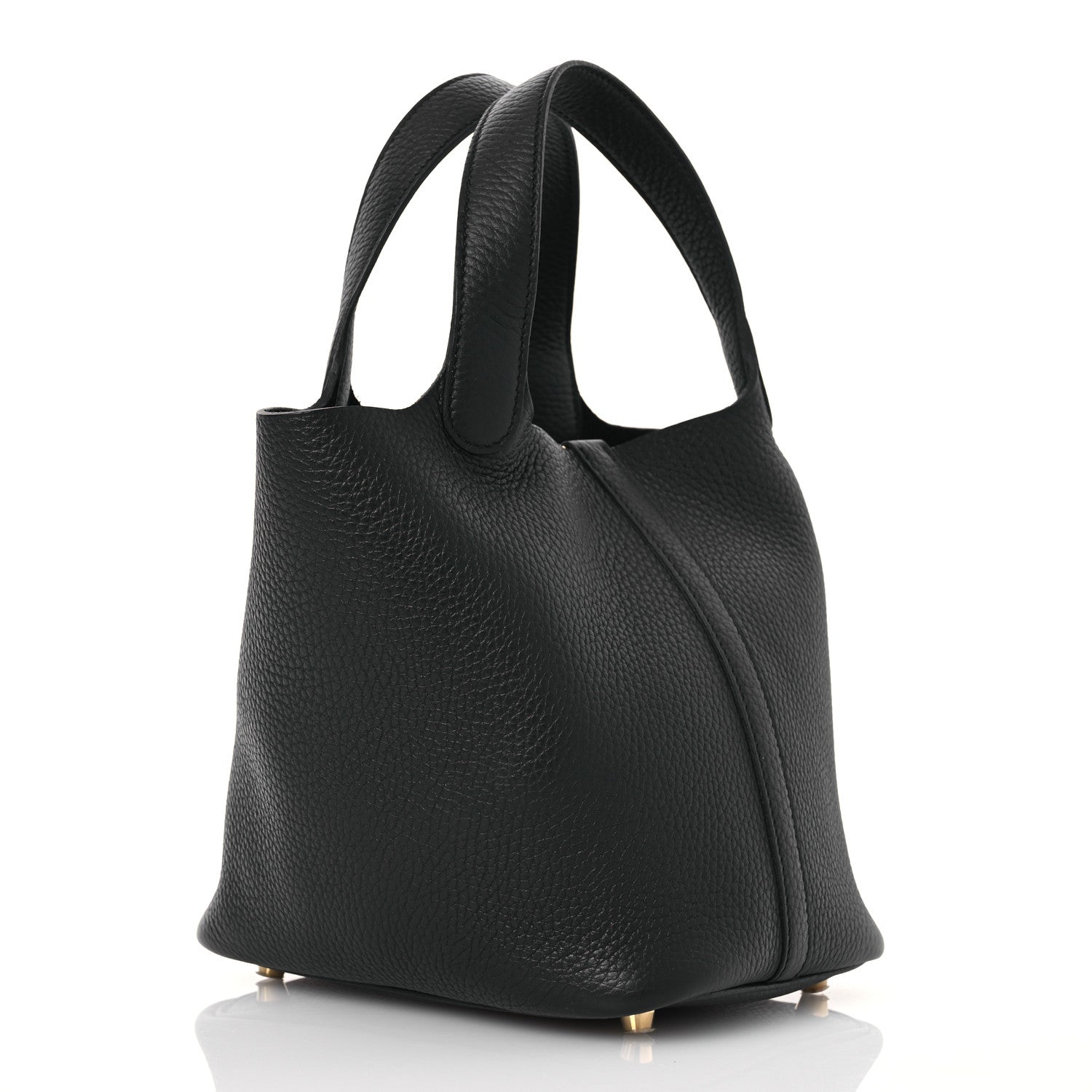 Hermes Taurillon Clemence Picotin Lock 18 PM Black 3 of 13