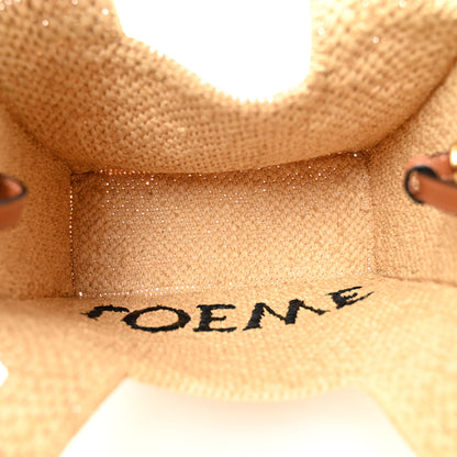 Loewe X PAULA'S IBIZA Raffia Small Font Tote Natural Tan 5 of 9