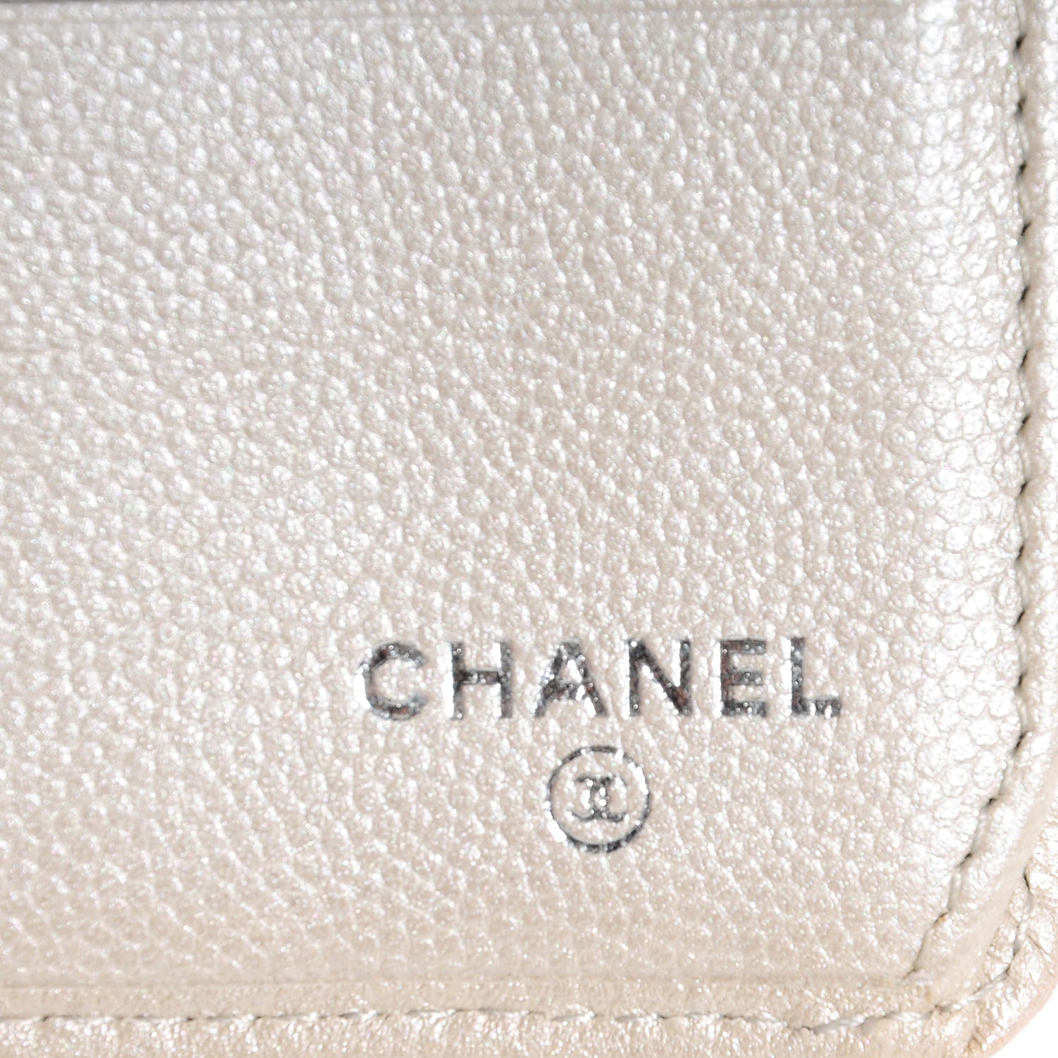 Chanel Caviar CC Long Wallet Pearl 6 of 7