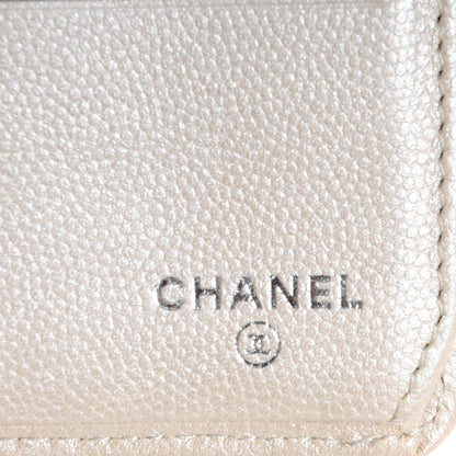 Chanel Caviar CC Long Wallet Pearl 6 of 7