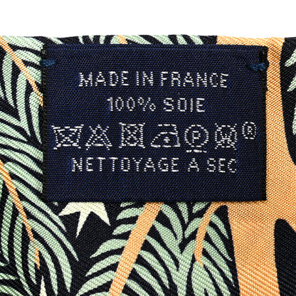 Hermes Silk Sous Le Charme D Orphee Twilly Bleu Black Jaune Soufre 4 of 4