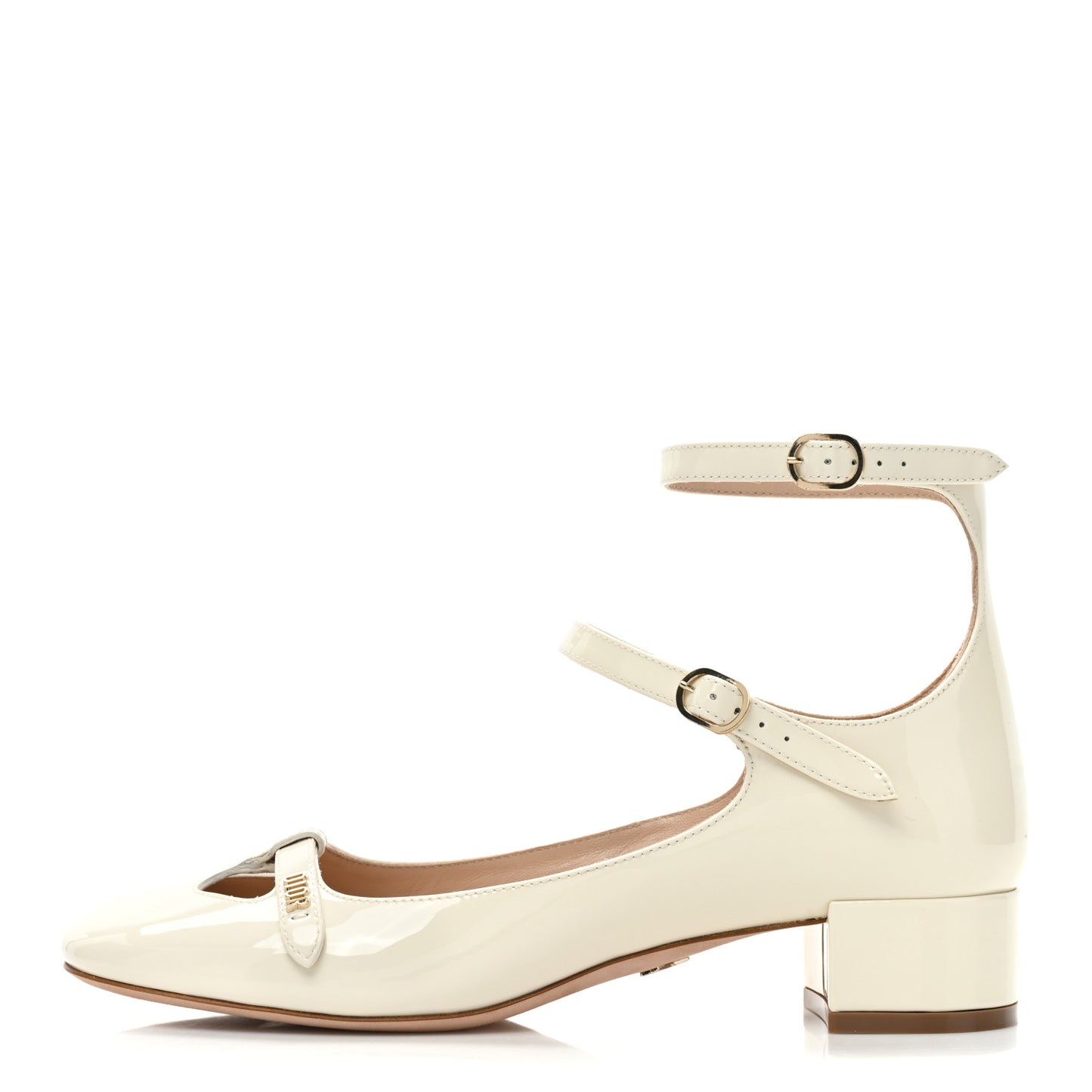 Patent Calfskin Aime Ballet Flats 36.5 White