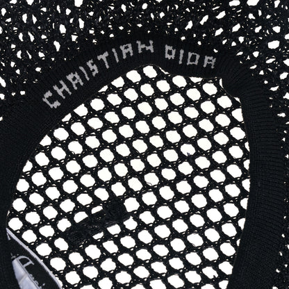 Christian Dior Mesh Arty Beret 57 Black 8 of 9