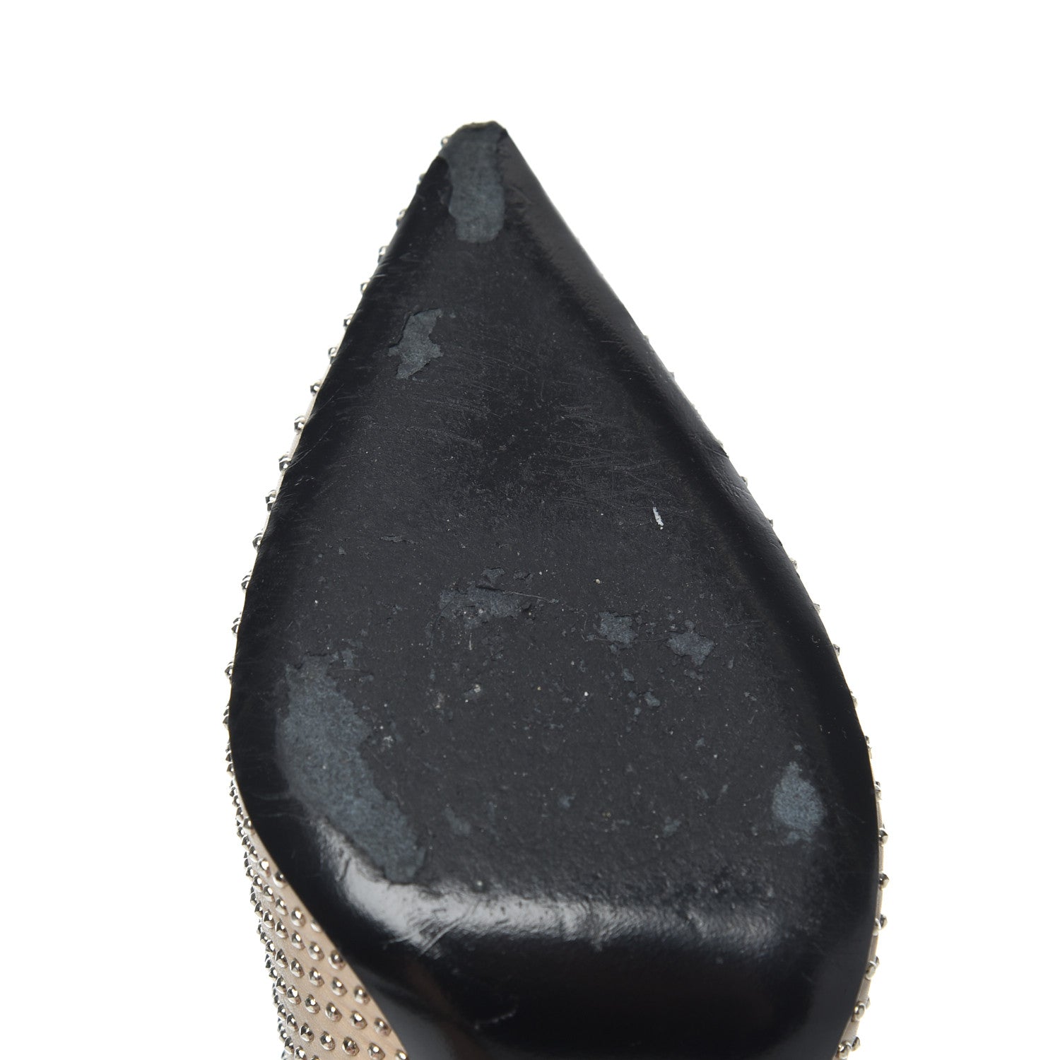Saint Laurent Calfskin Micro Stud Paris 105 Pumps 36.5 Beige 12 of 14