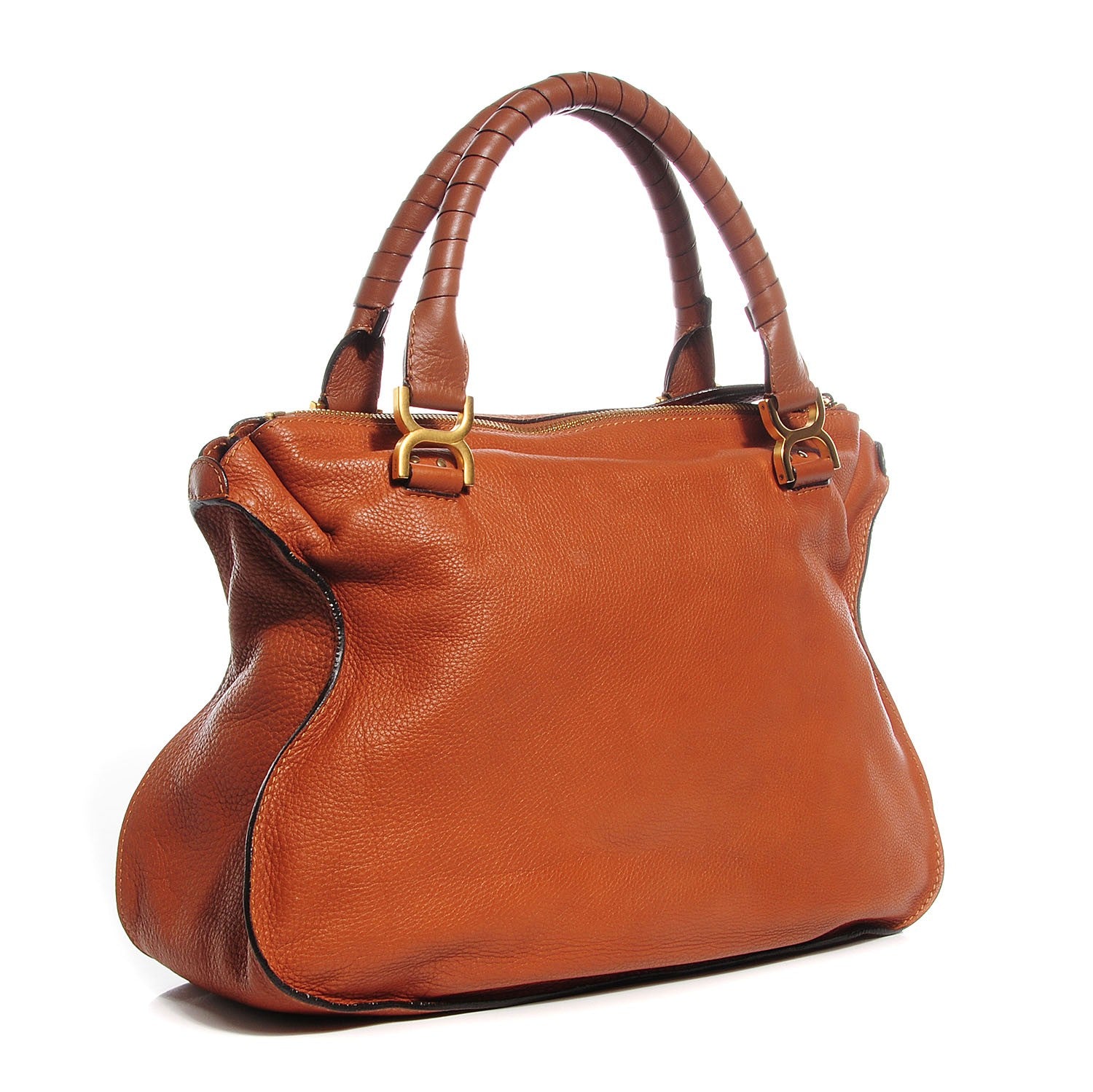 Chloe Calfskin Large Marcie Satchel Tan 3 of 12