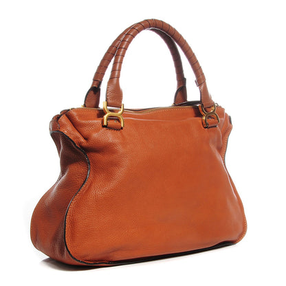 Chloe Calfskin Large Marcie Satchel Tan 3 of 12