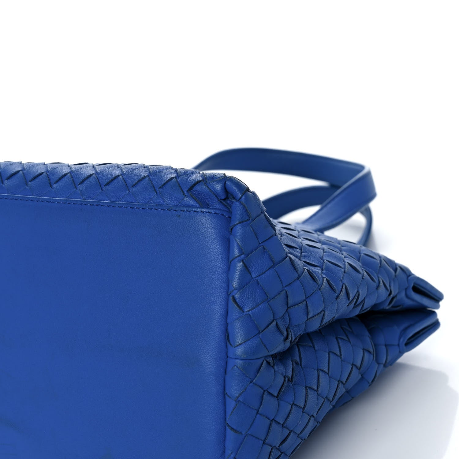 Bottega Veneta Nappa Intrecciato Small Accordion Tote Blue 11 of 19