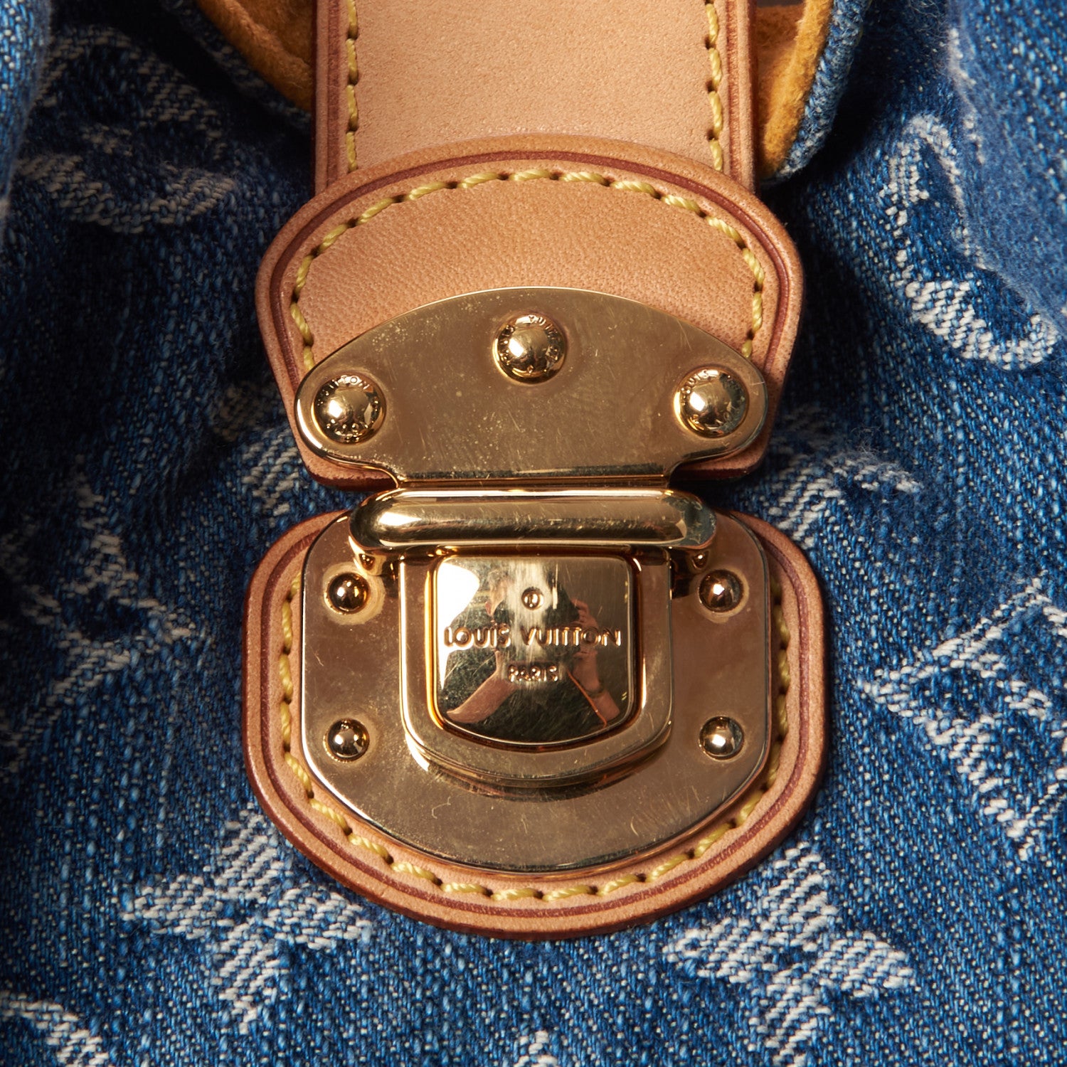 Louis Vuitton Denim Mahina XL Blue 7 of 8