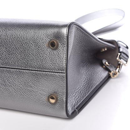 Christian Dior Metallic Grained Calfskin Medium Diorever Flap Silver 17 of 18