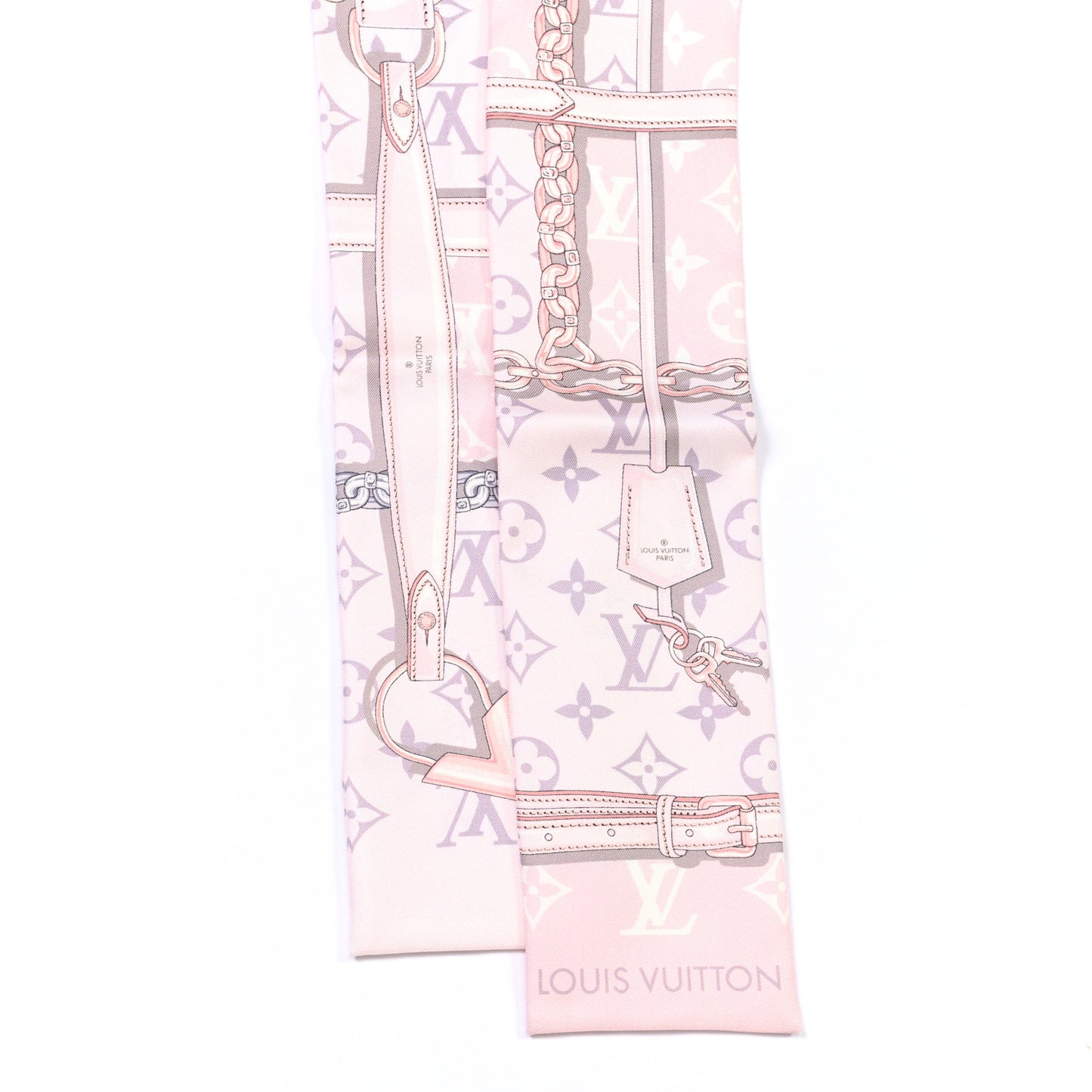 Silk Monogram Confidential Bandeau Light Pink