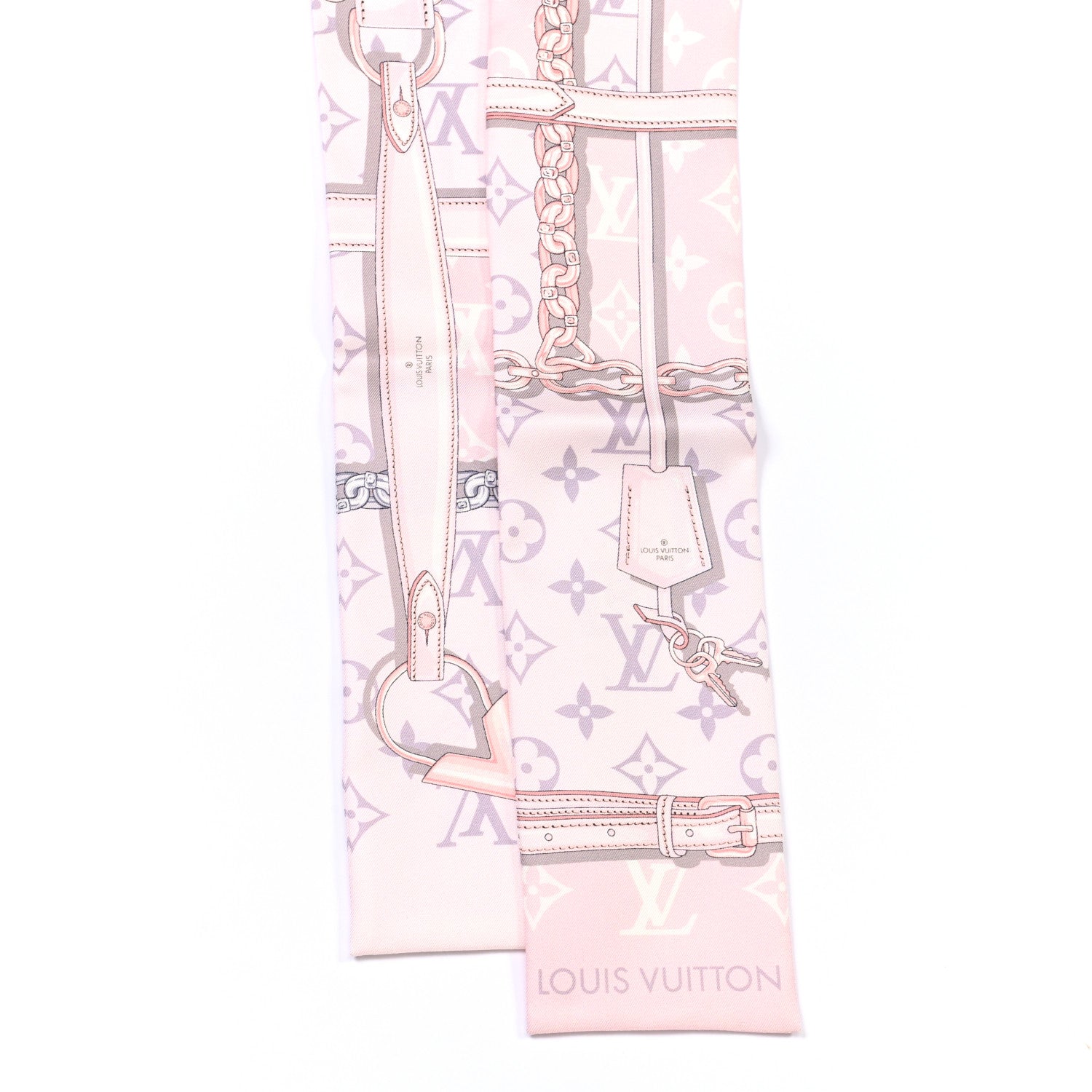 Louis Vuitton Silk Monogram Confidential Bandeau Light Pink 2 of 3