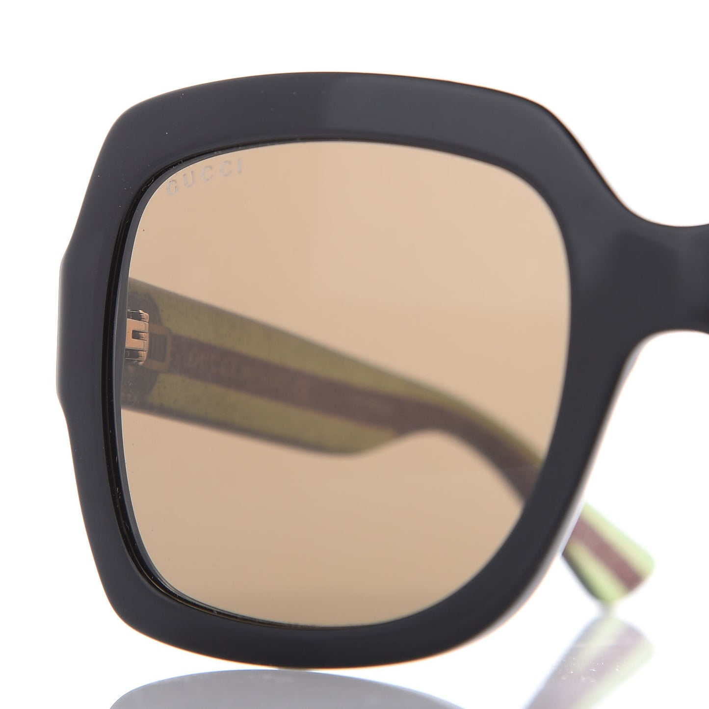 Oversize Square Web GG 0036S Sunglasses Black