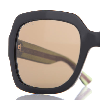 Gucci Oversize Square Web GG 0036S Sunglasses Black 7 of 7