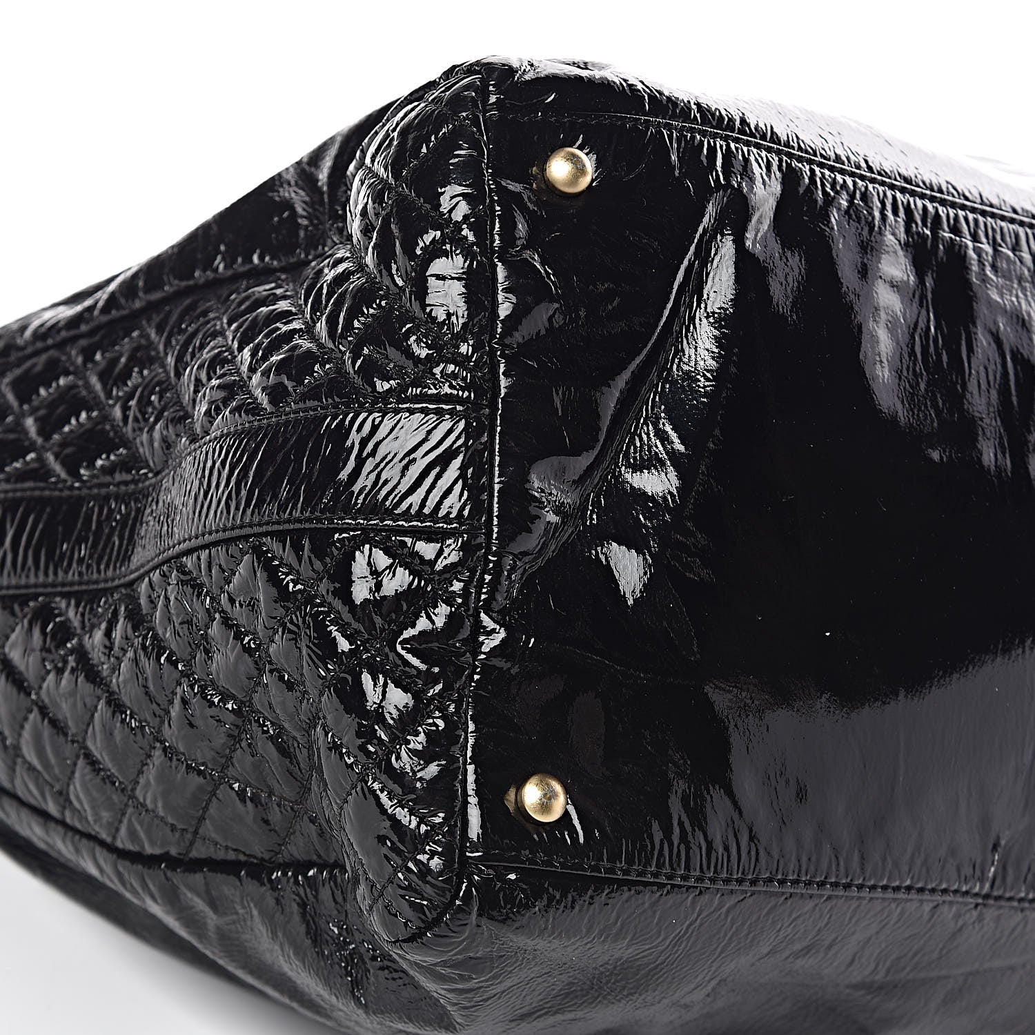 Chanel Vinyl Medium Rock and Chain Bowler Black 8 of 10