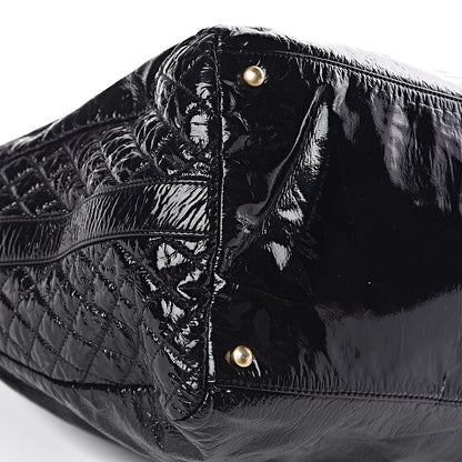 Chanel Vinyl Medium Rock and Chain Bowler Black 8 of 10