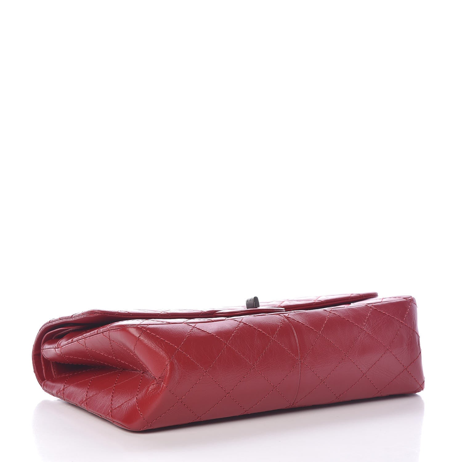 Chanel Aged Calfskin Quilted 2.55 Reissue 226 Flap Dark Red 4 of 13