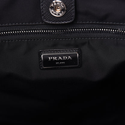 Prada X JAMES JEAN Tessuto Nylon Patch Shopping Tote Black 6 of 11