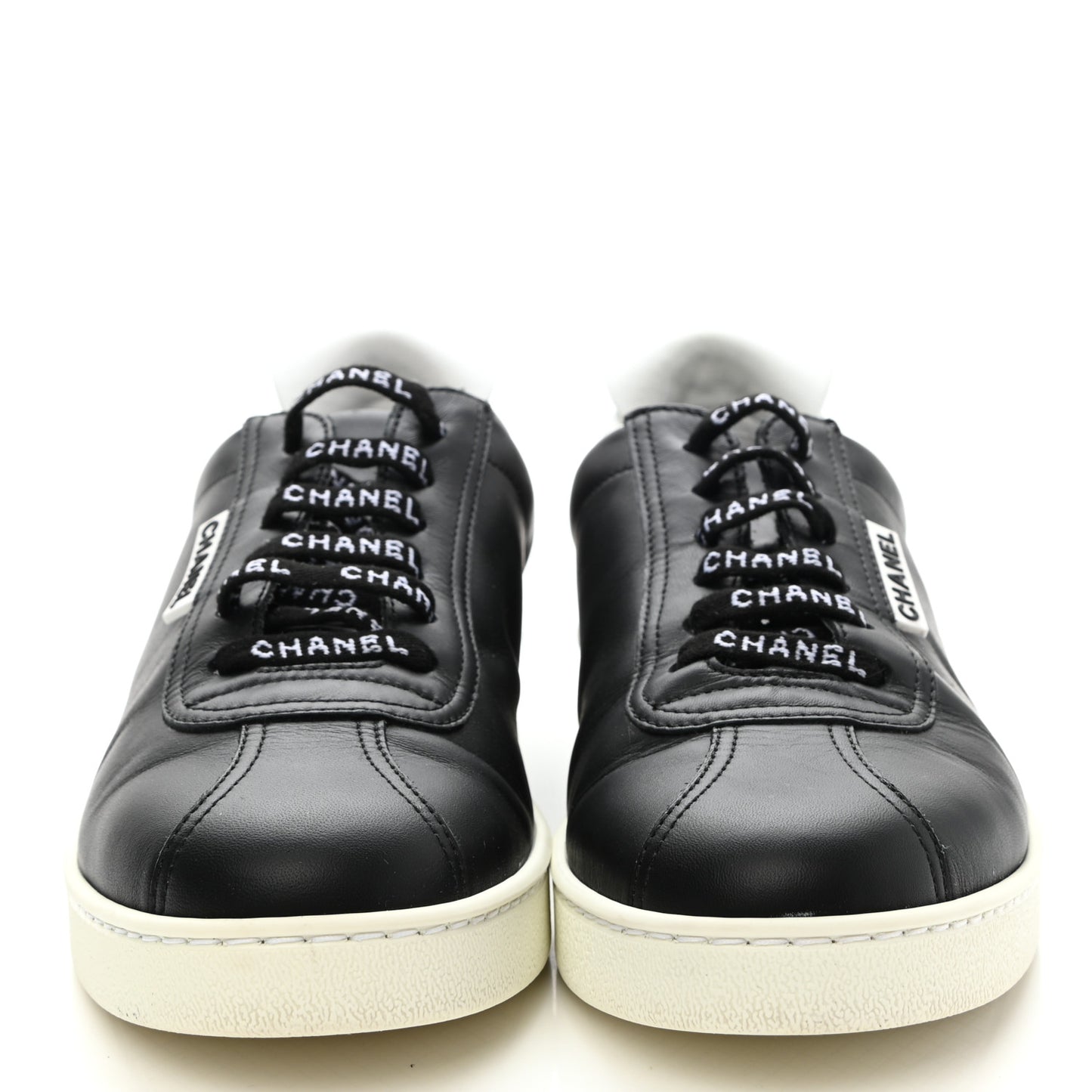 Calfskin CC Womens Sneakers 39.5 Black