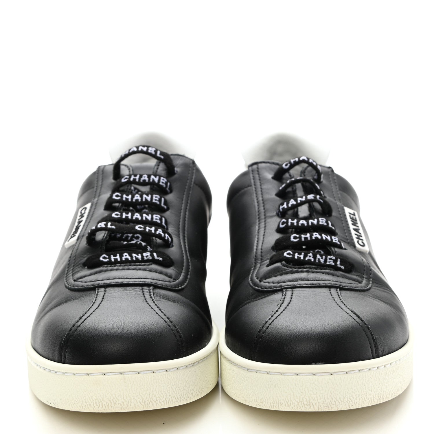 Chanel Calfskin CC Womens Sneakers 39.5 Black 2 of 10