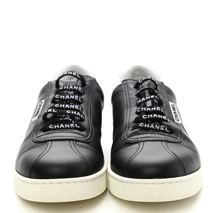 Chanel Calfskin CC Womens Sneakers 39.5 Black 2 of 10