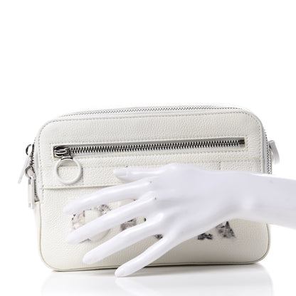 Christian Dior X DANIEL ARSHAM Grained Calfskin Safari Messenger Bag White 2 of 9