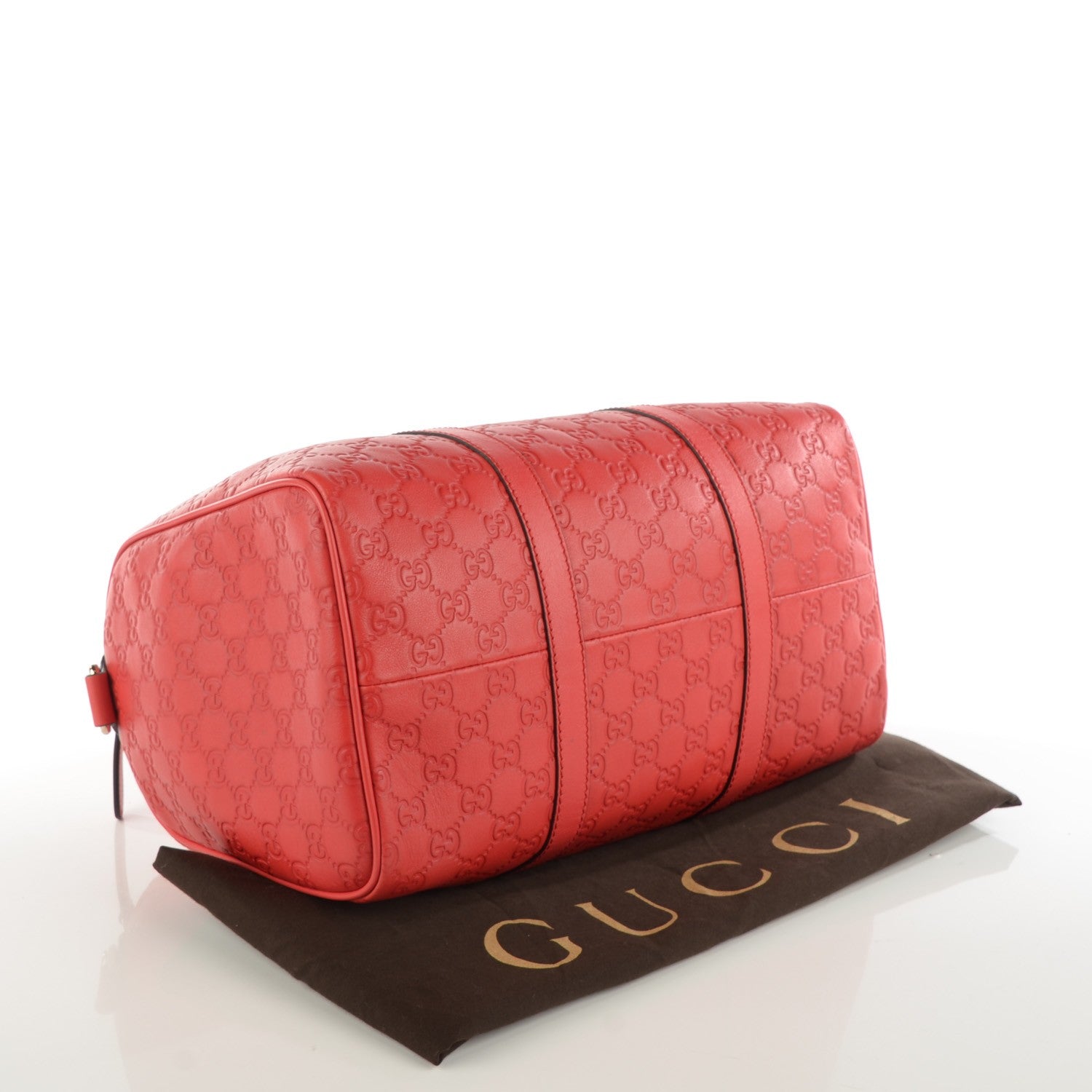 Gucci Guccissima Vitello Tender Medium Joy Boston Sporting Red 4 of 7