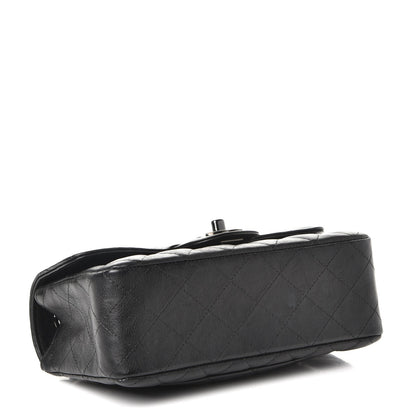 Chanel Crumpled Calfskin Quilted Mini Rectangular Flap So Black 4 of 8