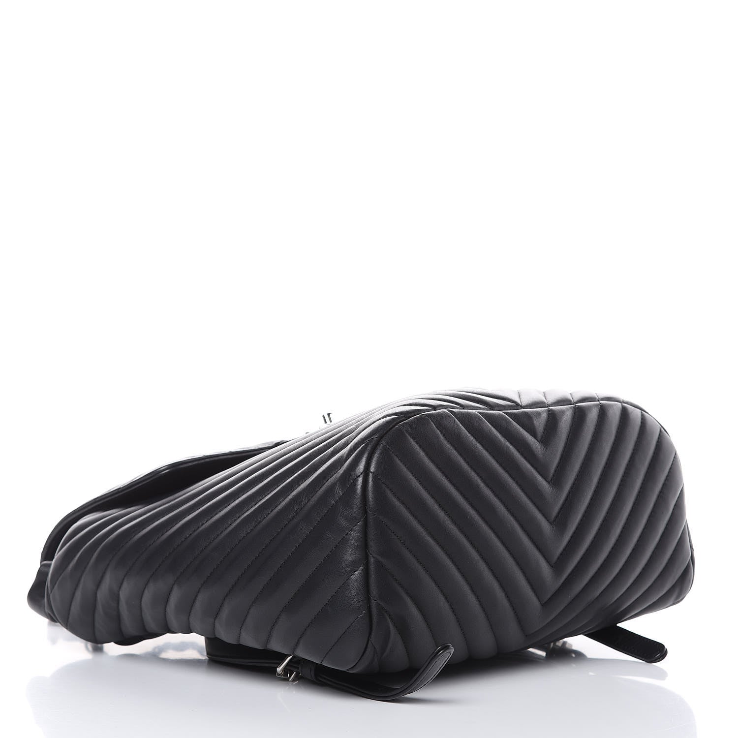 Chanel Calfskin Chevron Quilted Large Urban Spirit Backpack Black 4 of 17