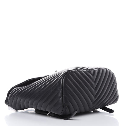 Chanel Calfskin Chevron Quilted Large Urban Spirit Backpack Black 4 of 17