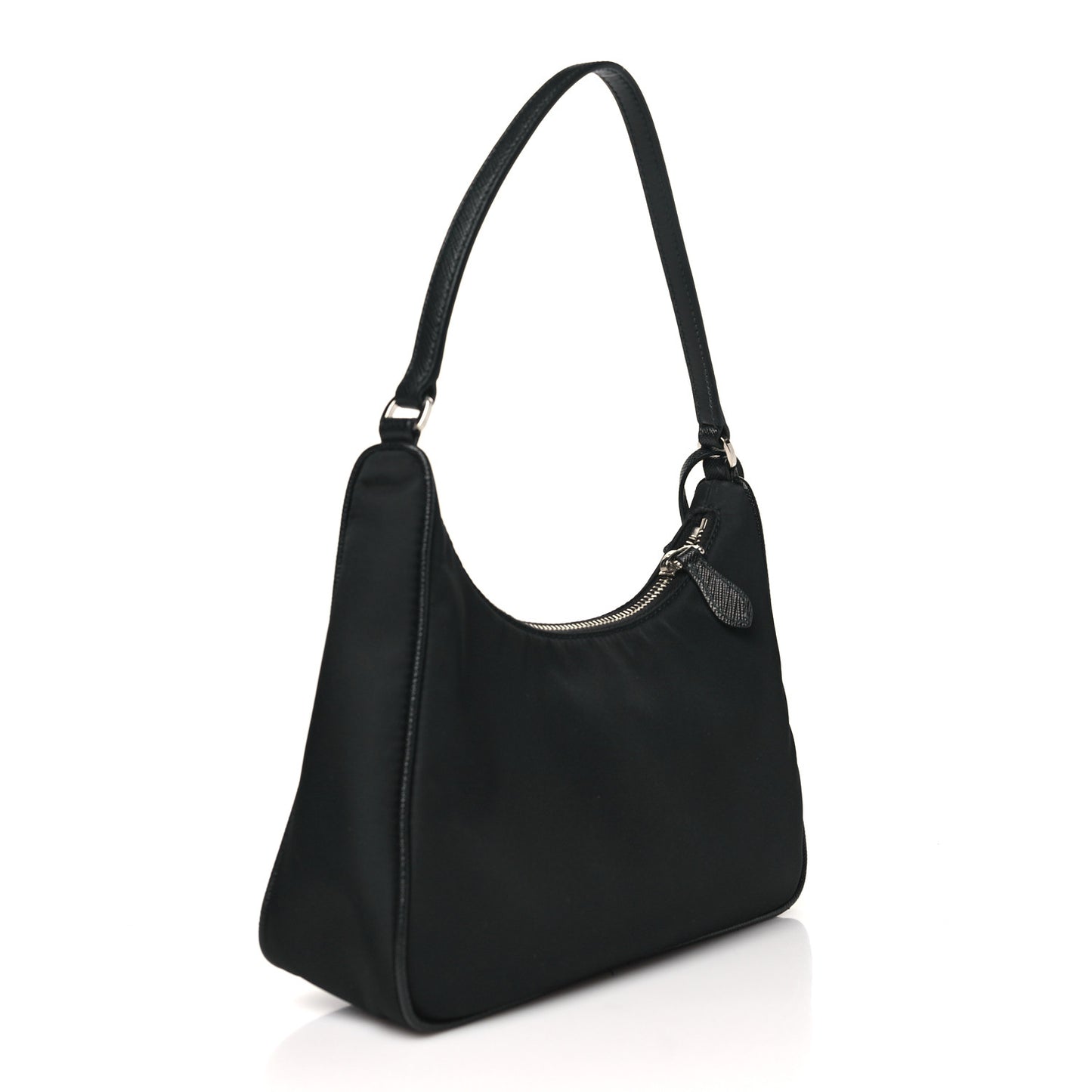 Tessuto Nylon Saffiano Mini Re-Edition 2005 Bag Black