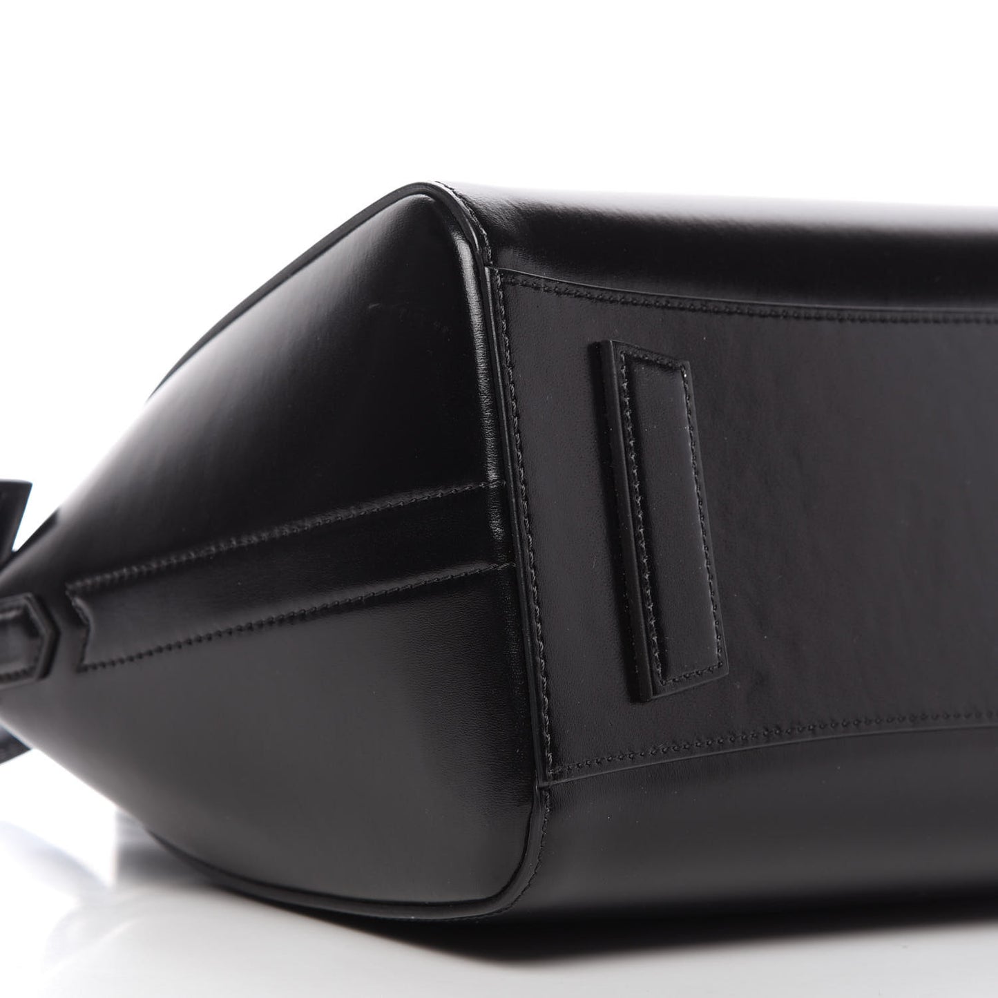 Shiny Lord Calfskin Small Antigona Black