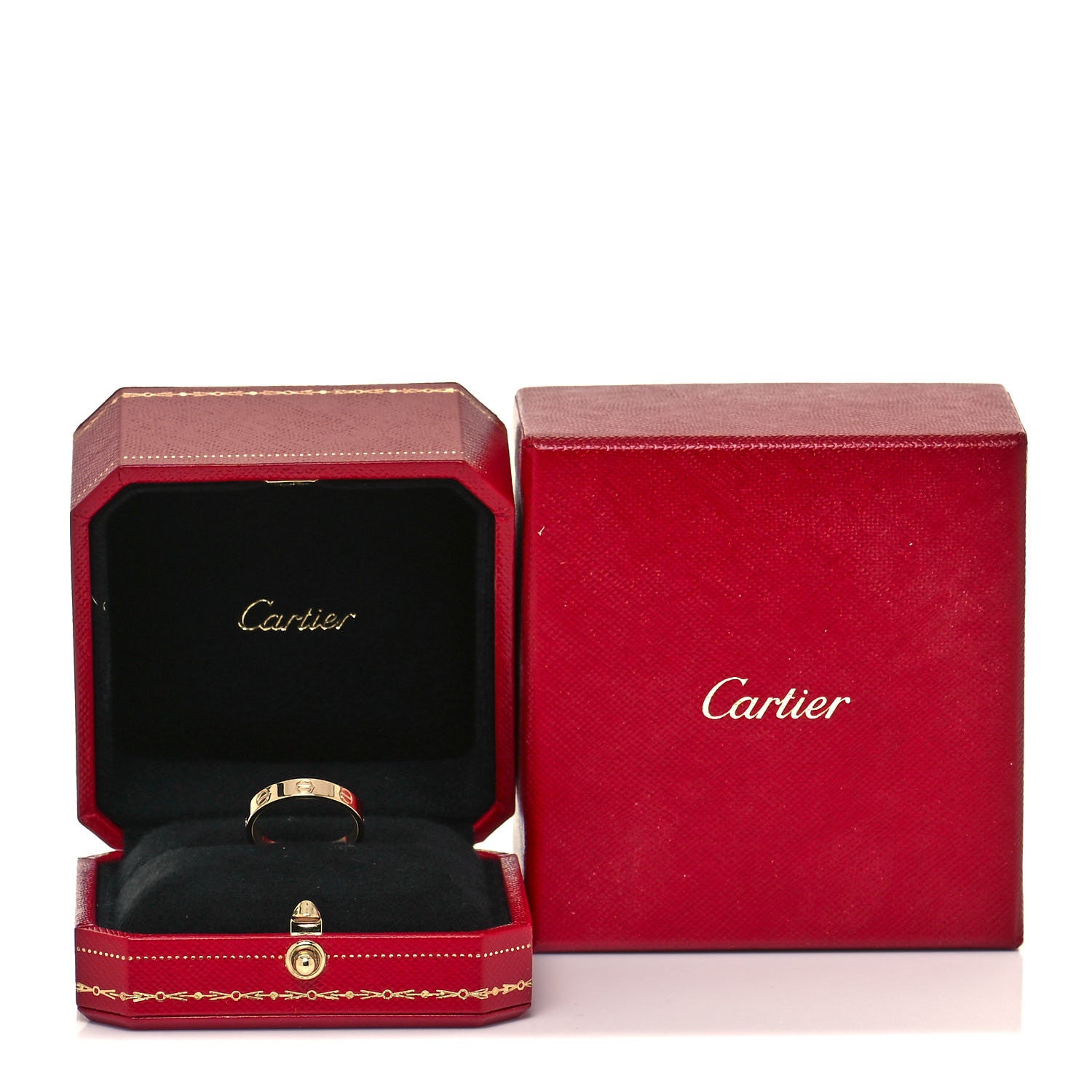 Cartier 18K Yellow Gold 3.5mm LOVE Wedding Band Ring 55 7.25 5 of 5