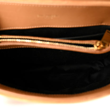 Saint Laurent Suede Calfskin Y Quilted Monogram Small Loulou Chain Satchel Cinnamon 4 of 9