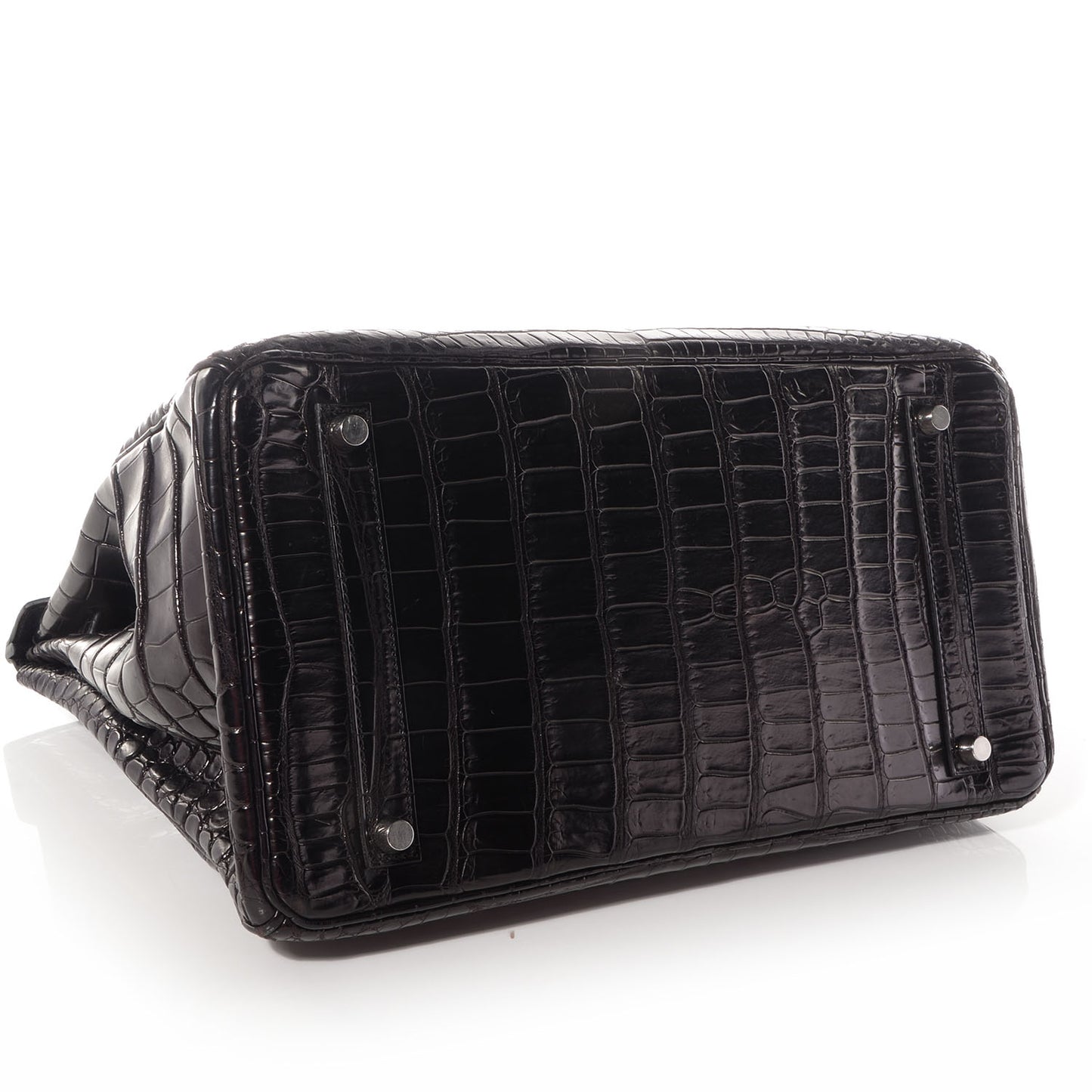 Matte Porosus Crocodile Birkin 35 Black