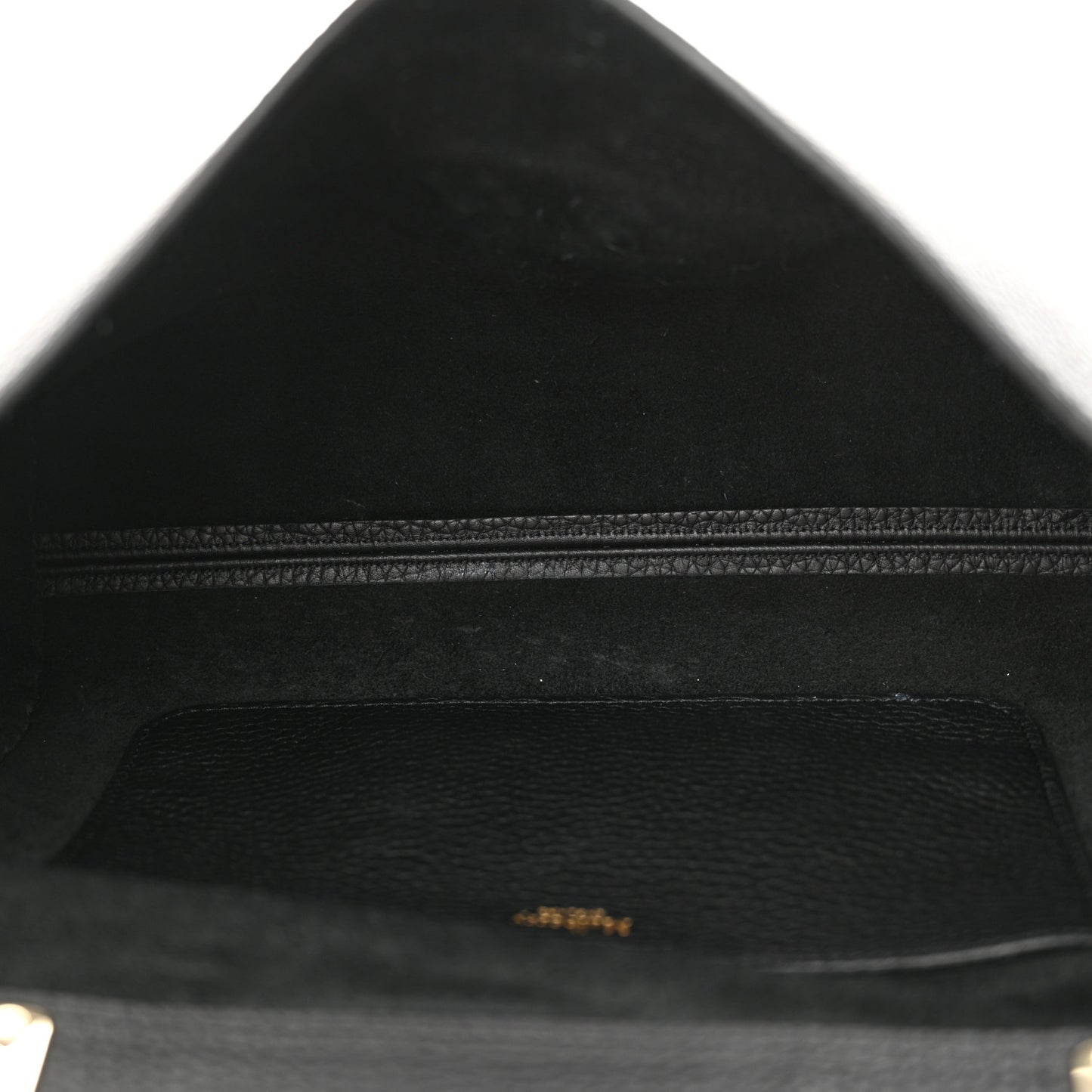 Small Classic Grain Calfskin Medium Lily Black