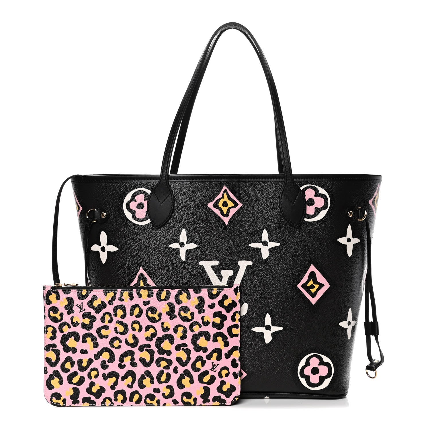 Louis Vuitton Monogram Giant Wild At Heart Neverfull MM Black 1 of 9